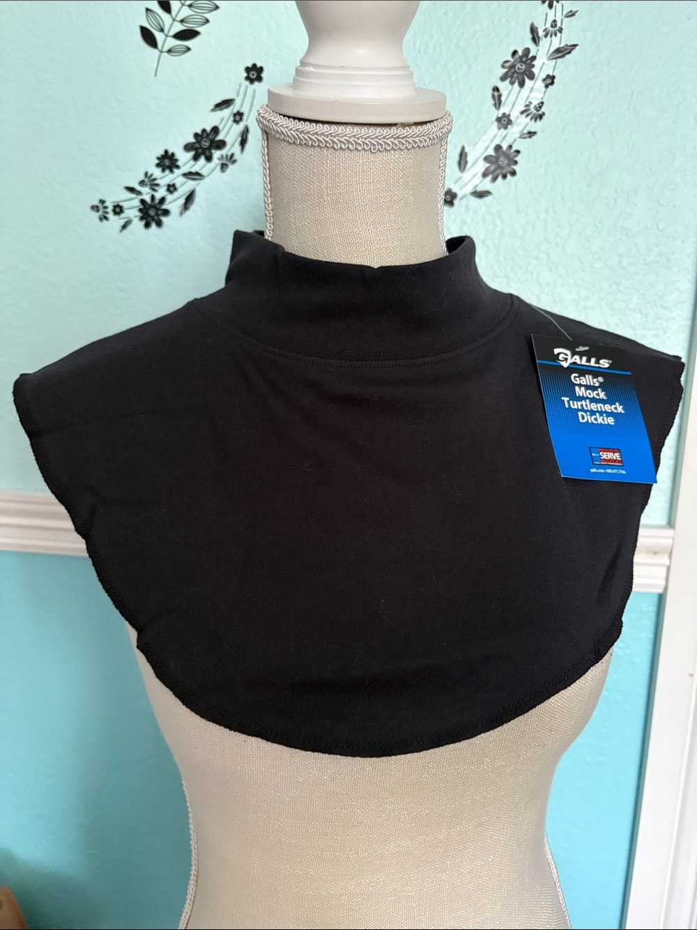 Black Mock Turtleneck Dickie - Layering Camisole Insert